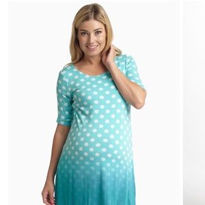 Pinkblush Tops - Pinkblush Aqua Faded Polka Dot 3/4 Sleeve Top Pinkblush Tops - Pinkblush Aqua Faded Polka Dot 3/4 Sleeve Top